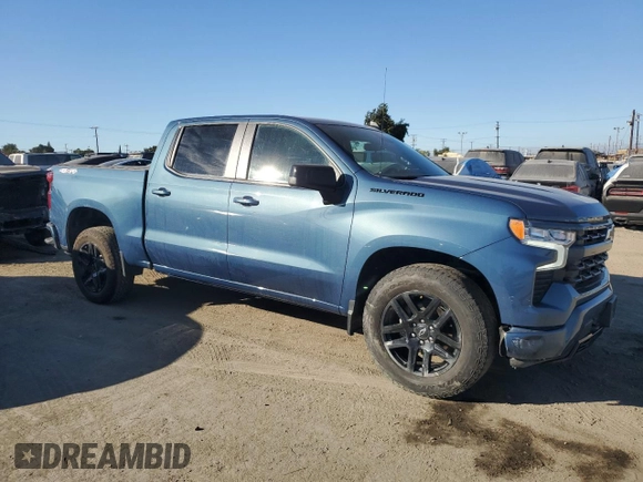 2024 Chevrolet Silverado 1500 RST with VIN 1GCPDEEKXRZ207921, listed as a Copart auction lot 81155184 with 8,207 mi miles and Salvage Title. Bid and sale history available at carsss.com. Image 4.