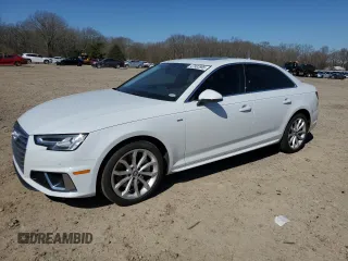 2019 Audi A4 Premium Plus z VIN WAUENAF46KA036664, wystawiony jako Copart lot #47932895 z przebiegiem 53 959 mil mil oraz Szkoda całkowita • Salvage title. Historia ofert i sprzedaży dostępna na DreamBid. Obrazek 1.