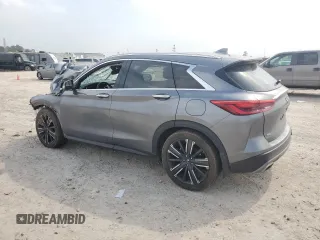 2021 Infiniti QX50 LUXE with VIN 3PCAJ5BBXMF109344, listed as a Copart auction lot 42015323 with 38,451 mi miles. Bid and sale history available at carsss.com. Image 2.