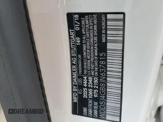 2018 Mercedes-Benz CLA 250 with VIN WDDSJ4GB8JN637815, listed as a Copart auction lot 68822413 with Not Provided miles and . Bid and sale history available at DreamBid. Image 13.