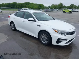 2019 Kia Optima LX with VIN 5XXGT4L37KG301594, listed as a IAAI auction lot 42359255 with 172,509 mi miles and . Bid and sale history available at DreamBid. Image 1.