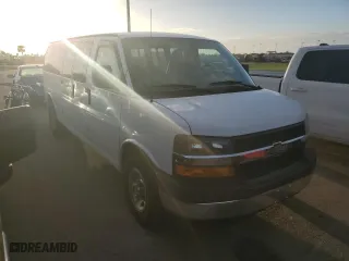 2017 Chevrolet Express Passenger LT with VIN 1GAZGPFG8H1255767, listed as a Copart auction lot 74813274 with 0 mi miles and Non Repairable. Bid and sale history available at carsss.com. Image 4.