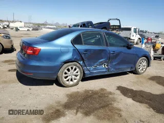 2015 Volkswagen Jetta SE with VIN 3VWD17AJ0FM418866, listed as a Copart auction lot 58523195 with 115,481 mi miles and Salvage title. Bid and sale history available at DreamBid. Image 3.