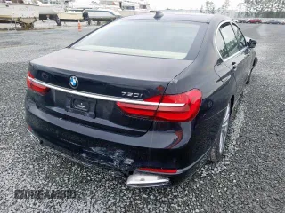 2018 BMW 7 Series 750i with VIN WBA7F0C56JGM22669, listed as a Copart auction lot 53783600 with 0 mi miles. Bid and sale history available at carsss.com. Image 4.