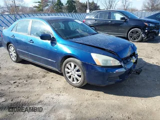 2006 Honda Accord EX-L z VIN 1HGCM665X6A031428, wystawiony jako IAAI lot #41861776 z przebiegiem 83 343 mil mil oraz . Historia ofert i sprzedaży dostępna na DreamBid. Obrazek 1.