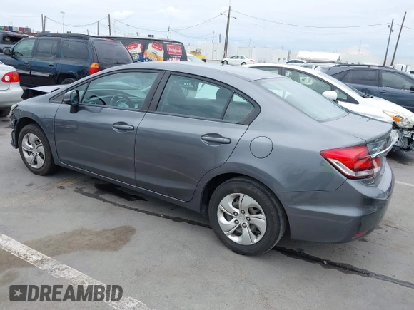 2013 Honda Civic LX with VIN 19XFB2F59DE232287, listed as a IAAI auction lot 42068594 with 132,231 mi miles and . Bid and sale history available at DreamBid. Image 3.