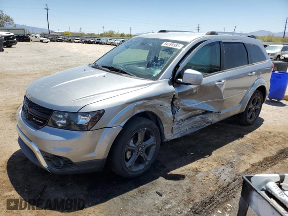 2019 Dodge Journey Crossroad z VIN 3C4PDCGG1KT797517, wystawiony jako Copart lot #54095955 z przebiegiem 40 186 mil mil oraz Szkoda całkowita • Salvage title. Historia ofert i sprzedaży dostępna na DreamBid. Obrazek 1.