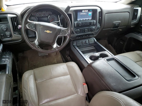 2014 Chevrolet Silverado 1500 LTZ with VIN 3GCUKSEC5EG105310, listed as a Copart auction lot 45872265 with NaN miles and Salvage Title. Bid and sale history available at carsss.com. Image 8.