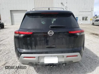2023 Nissan Pathfinder SL with VIN 5N1DR3CD6PC230945, listed as a Copart auction lot 48570295 with 27,680 mi miles and Salvage title. Bid and sale history available at DreamBid. Image 6.