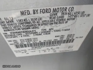 2013 Ford Flex Limited w/EcoBoost with VIN 2FMHK6DT3DBD06470, listed as a IAAI auction lot 41741455 with 157,831 mi miles. Bid and sale history available at carsss.com. Image 9.