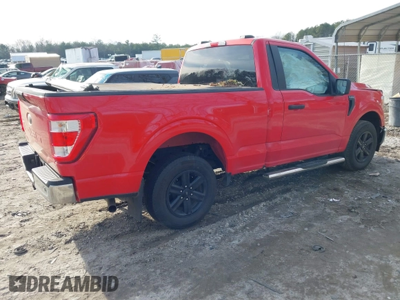 2022 Ford F-150 XL with VIN 1FTMF1CB0NKE05421, listed as a IAAI auction lot 41468165 with 20,265 mi miles. Bid and sale history available at carsss.com. Image 4.