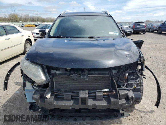 2015 Nissan Rogue SV with VIN KNMAT2MV1FP507924, listed as a Copart auction lot 55219075 with 129,108 mi miles and Salvage Title. Bid and sale history available at carsss.com. Image 5.