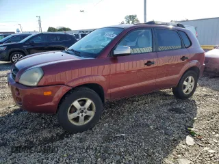 2007 Hyundai Tucson GLS with VIN KM8JM12B57U496876, listed as a Copart auction lot 80195724 with 203,057 mi miles and Clean Title. Bid and sale history available at carsss.com. Image 1.