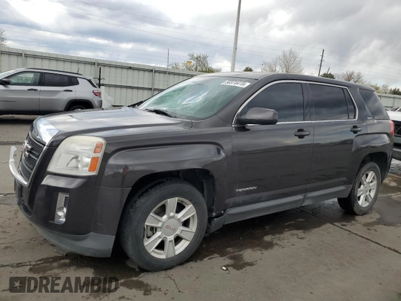 2013 GMC Terrain SLE with VIN 2GKFLREK5D6393480, listed as a Copart auction lot 50374415 with 104,245 mi miles and Salvage Title. Bid and sale history available at carsss.com. Image 1.