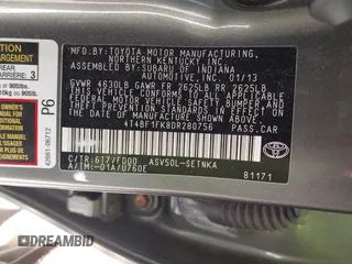 2013 Toyota Camry L with VIN 4T4BF1FK8DR280756, listed as a IAAI auction lot 41699710 with 200,466 mi miles. Bid and sale history available at carsss.com. Image 9.