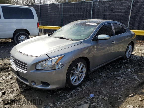 2009 Nissan Maxima SV with VIN 1N4AA51E99C843270, listed as a Copart auction lot 47688045 with 145,436 mi miles and Salvage Title. Bid and sale history available at DreamBid. Image 1.