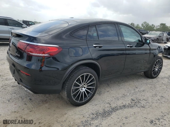 2023 Mercedes-Benz GLC with VIN W1N0J8EB4PG161970, listed as a Copart auction lot 51930125 with 22,496 mi miles and Salvage Title. Bid and sale history available at carsss.com. Image 3.