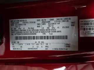 2019 Ford F-150 XL с VIN 1FTEW1C5XKKC83659, выставлен на аукционе IAAI как лот 42105539 с пробегом 114 965 миль миль и . История ставок и продаж доступна на DreamBid. Изображение 9.