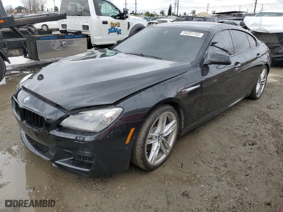 2014 BMW 6 Series 650i with VIN WBA6B2C5XED128959, listed as a Copart auction lot 50816635 with 146,875 mi miles and Salvage Title. Bid and sale history available at carsss.com. Image 1.