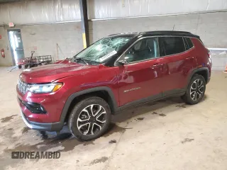 2022 Jeep Compass High Altitude with VIN 3C4NJDCB1NT226128, listed as a Copart auction lot 53938255 with 11,232 mi miles and Salvage Title. Bid and sale history available at DreamBid. Image 1.