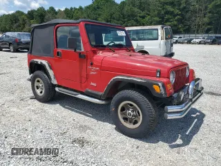 2001 Jeep Wrangler Sport with VIN 1J4FA49S51P365327, listed as a Copart auction lot 61720115 with 194,086 mi miles and Salvage title. Bid and sale history available at DreamBid. Image 4.