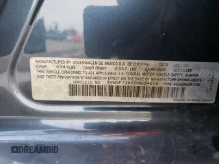 2005 Volkswagen Jetta 2.5L with VIN 3VWDF71K65M604016, listed as a Copart auction lot 45296275 with 195,245 mi miles and Salvage title. Bid and sale history available at DreamBid. Image 12.