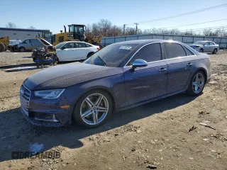 2018 Audi S4 Prestige with VIN WAUC4AF40JA003734, listed as a Copart auction lot 46118075 with 79,496 mi miles and Salvage Title. Bid and sale history available at carsss.com. Image 1.