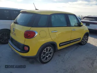 2014 FIAT 500L Trekking with VIN ZFBCFADH8EZ013585, listed as a Copart auction lot 76193764 with 0 mi miles and Salvage Title. Bid and sale history available at carsss.com. Image 3.