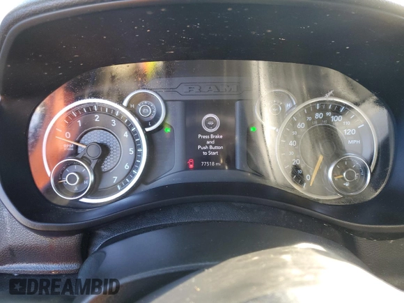 2021 Ram 2500 Tradesman with VIN 3C6UR5CJ3MG523885, listed as a Copart auction lot 46506175 with 77,518 mi miles and Non repairable. Bid and sale history available at DreamBid. Image 9.