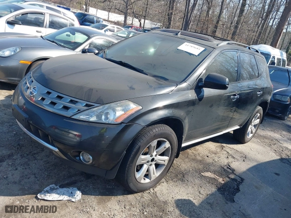 2006 Nissan Murano SL with VIN JN8AZ08W26W537045, listed as a IAAI auction lot 41789681 with 156,286 mi miles. Bid and sale history available at carsss.com. Image 2.