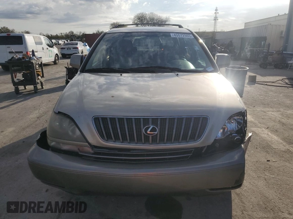 2000 Lexus RX 300 with VIN JT6GF10U2Y0070284, listed as a Copart auction lot 45572985 with 239,400 mi miles and Salvage Title. Bid and sale history available at DreamBid. Image 5.