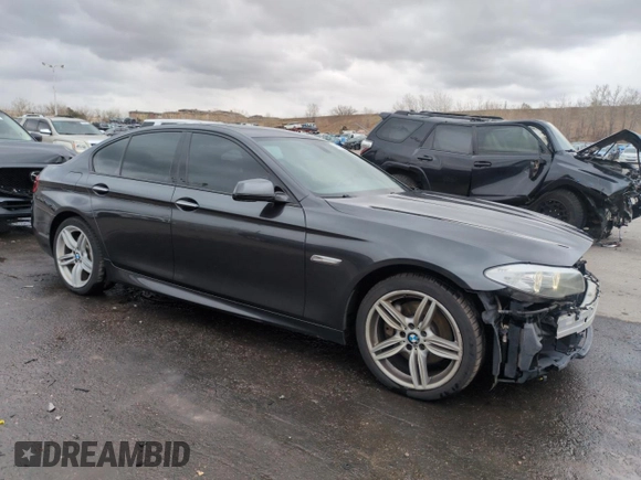 2013 BMW 5 Series 535i xDrive with VIN WBAFU7C50DDU69700, listed as a Copart auction lot 50922905 with 151,179 mi miles and Salvage Title. Bid and sale history available at carsss.com. Image 4.