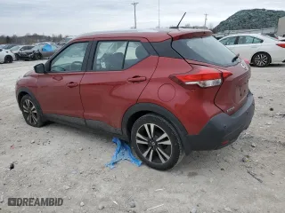 2020 Nissan Kicks SV with VIN 3N1CP5CV0LL514504, listed as a Copart auction lot 83325734 with 51,285 mi miles and Salvage Title. Bid and sale history available at carsss.com. Image 2.