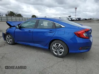 2018 Honda Civic LX with VIN 2HGFC2F54JH523651, listed as a Copart auction lot 51347155 with 61,839 mi miles and Salvage Title. Bid and sale history available at DreamBid. Image 2.