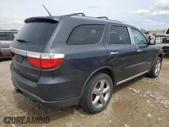 2013 Dodge Durango Citadel with VIN 1C4SDHET9DC562563, listed as a Copart auction lot 51685565 with 208,499 mi miles and Clean Title. Bid and sale history available at carsss.com. Image 3.