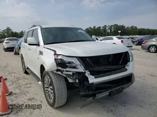 2022 Nissan Armada SV with VIN JN8AY2AC0N9160114, listed as a Copart auction lot 76266474 with 44,285 mi miles and Salvage Title. Bid and sale history available at carsss.com. Image 12.