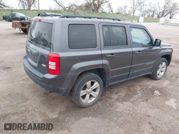 2016 Jeep Patriot High Altitude Edition with VIN 1C4NJRFB4GD617114, listed as a IAAI auction lot 42036037 with 106,205 mi miles. Bid and sale history available at carsss.com. Image 4.