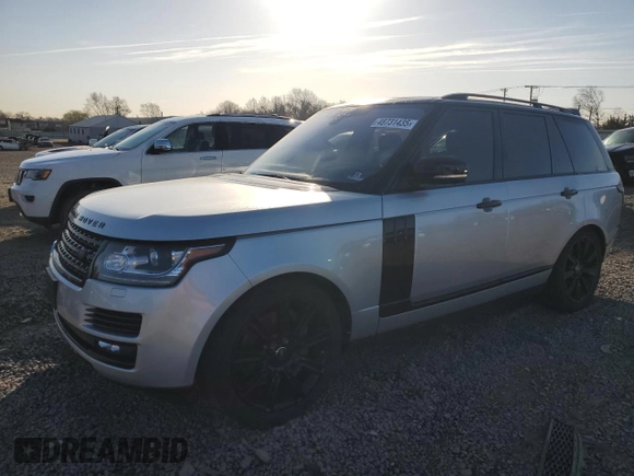 2017 Land Rover Range Rover z VIN SALGS2FE5HA361701, wystawiony jako Copart lot #48731435 z przebiegiem 77 040 mil mil oraz Szkoda całkowita • Salvage title. Historia ofert i sprzedaży dostępna na DreamBid. Obrazek 1.