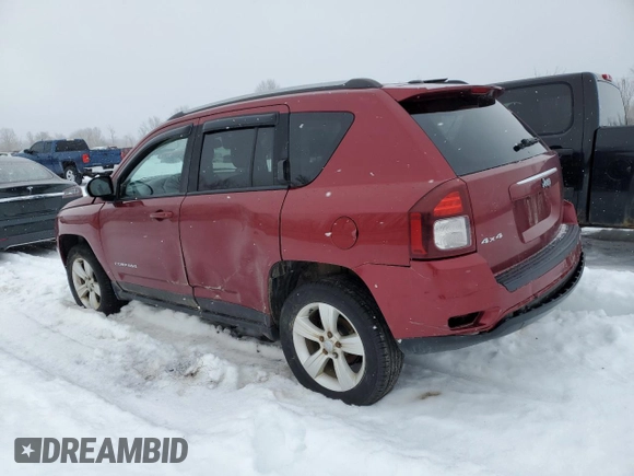 2017 Jeep Compass 75th Anniversary Edition with VIN 1C4NJDBB7HD104465, listed as a Copart auction lot 47433735 with 97,375 mi miles and Salvage Title. Bid and sale history available at carsss.com. Image 2.