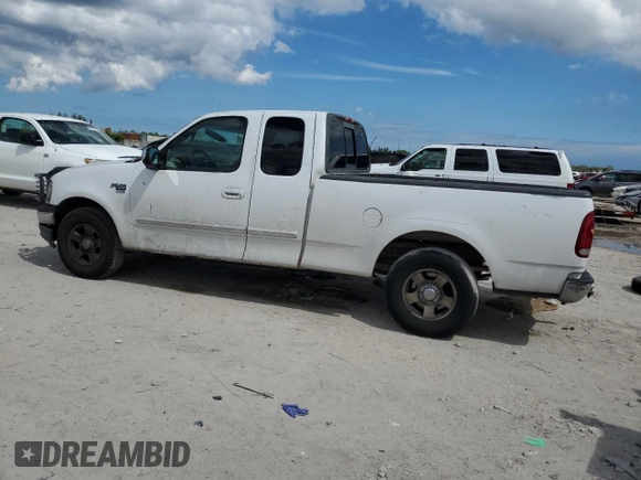 2000 Ford F-150 XL with VIN 1FTRX17L4YNA81687, listed as a Copart auction lot 46996675 with 0 mi miles and Salvage Title. Bid and sale history available at carsss.com. Image 2.