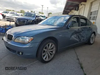 2008 BMW 7 Series 750i with VIN WBAHL83518DT11390, listed as a Copart auction lot 73338484 with Not Provided miles and Salvage Title. Bid and sale history available at carsss.com. Image 1.