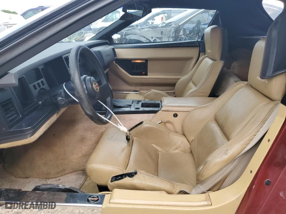 1987 Chevrolet Corvette with VIN 1G1YY3187H5104641, listed as a Copart auction lot 69618503 with 72,045 mi miles and Salvage Title. Bid and sale history available at carsss.com. Image 7.