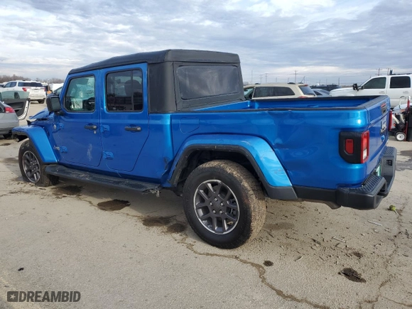 2023 Jeep Gladiator Overland with VIN 1C6HJTFG1PL515353, listed as a Copart auction lot 88072265 with 32,301 mi miles and Salvage Title. Bid and sale history available at carsss.com. Image 2.