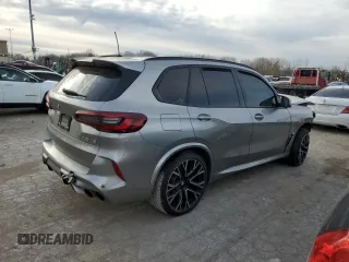 2021 BMW X5 M z VIN 5YMJU0C04M9F64315, wystawiony jako Copart lot #82029464 z przebiegiem Nie podano mil oraz Szkoda całkowita • Salvage title. Historia ofert i sprzedaży dostępna na DreamBid. Obrazek 3.
