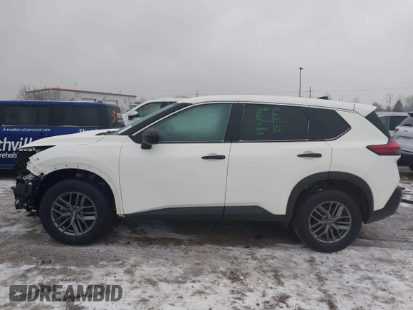 2023 Nissan Rogue S with VIN 5N1BT3AAXPC855964, listed as a IAAI auction lot 41552591 with 34,829 mi miles and . Bid and sale history available at carsss.com. Image 14.