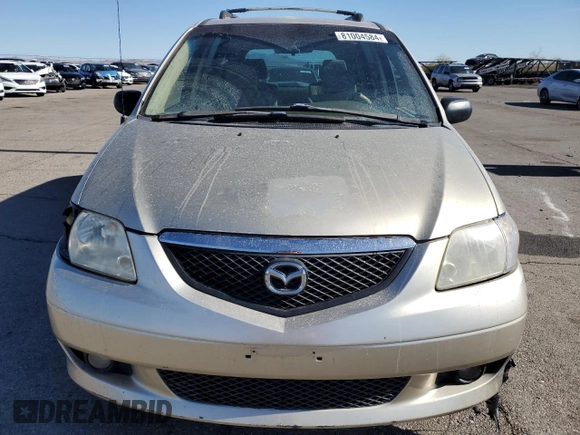 2002 Mazda MPV LX with VIN JM3LW28J020309014, listed as a Copart auction lot 81004584 with 249,161 mi miles and Salvage title. Bid and sale history available at DreamBid. Image 5.