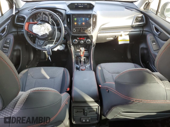 2023 Subaru Forester Sport with VIN JF2SKAJC3PH504833, listed as a Copart auction lot 45105165 with 23,445 mi miles and Salvage Title. Bid and sale history available at carsss.com. Image 8.