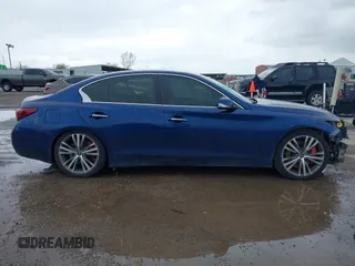 2018 Infiniti Q50 3.0t LUXE with VIN JN1EV7AP6JM360589, listed as a IAAI auction lot 41903402 with 69,371 mi miles. Bid and sale history available at carsss.com. Image 14.