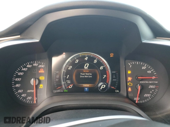 2017 Chevrolet Corvette 1LT with VIN 1G1YB2D7XH5101361, listed as a Copart auction lot 87439564 with 89,725 mi miles and Salvage Title. Bid and sale history available at carsss.com. Image 9.