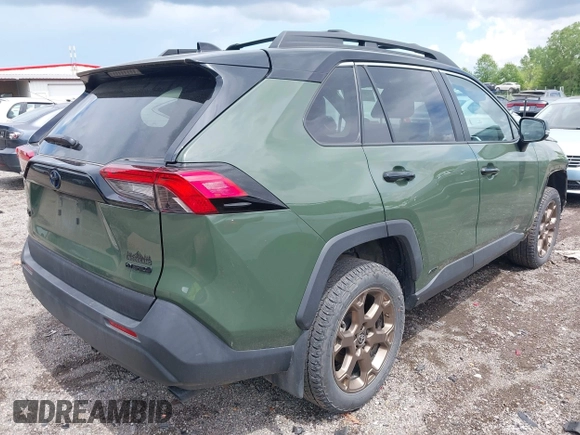 2024 Toyota RAV4 Hybrid LE with VIN 2T3UWRFV4RW219138, listed as a IAAI auction lot 42268211 with 12,423 mi miles and . Bid and sale history available at DreamBid. Image 4.